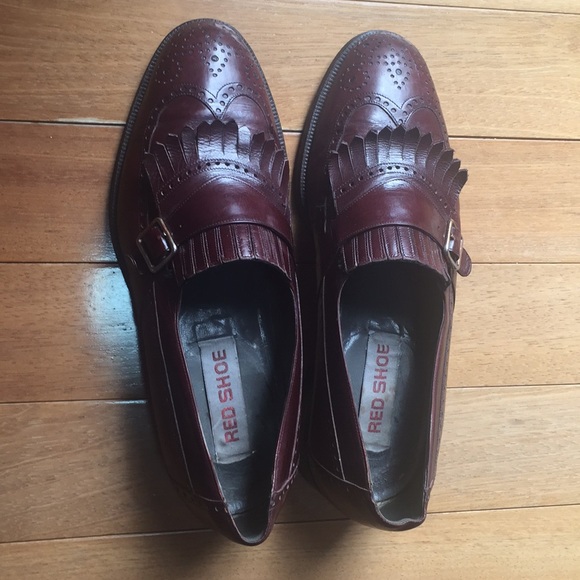 Men’s formal shoes Burgundy color Size: 9 - Picture 2 of 7